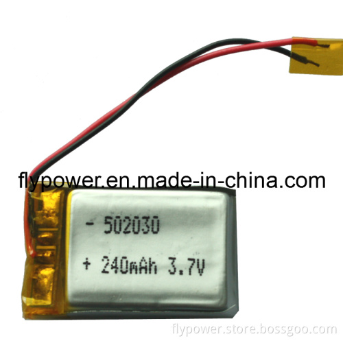 3.7V 240mAh Lithium Ion Polymer Battery Pack (1S1P of FLP-502030)